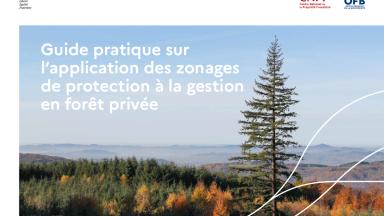 Couverture du Guide pratique sur l'application des zonages de protection à la gestion en forêt privée