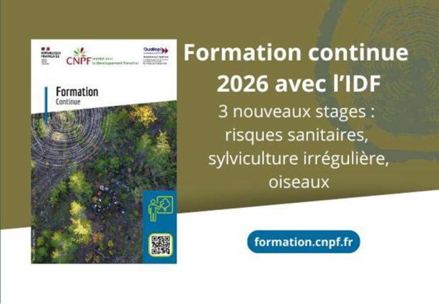 Calendrier 2026 de la formation continue au CNPF-IDF