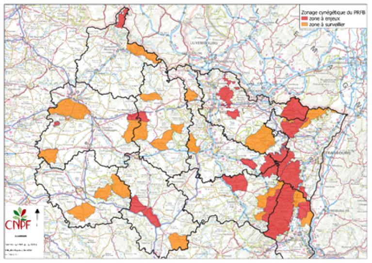 Carte zonage chasse