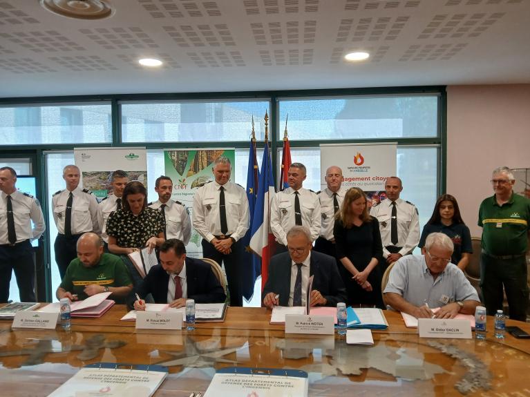 Signature Partenariat SDIS57-CNPF GE
